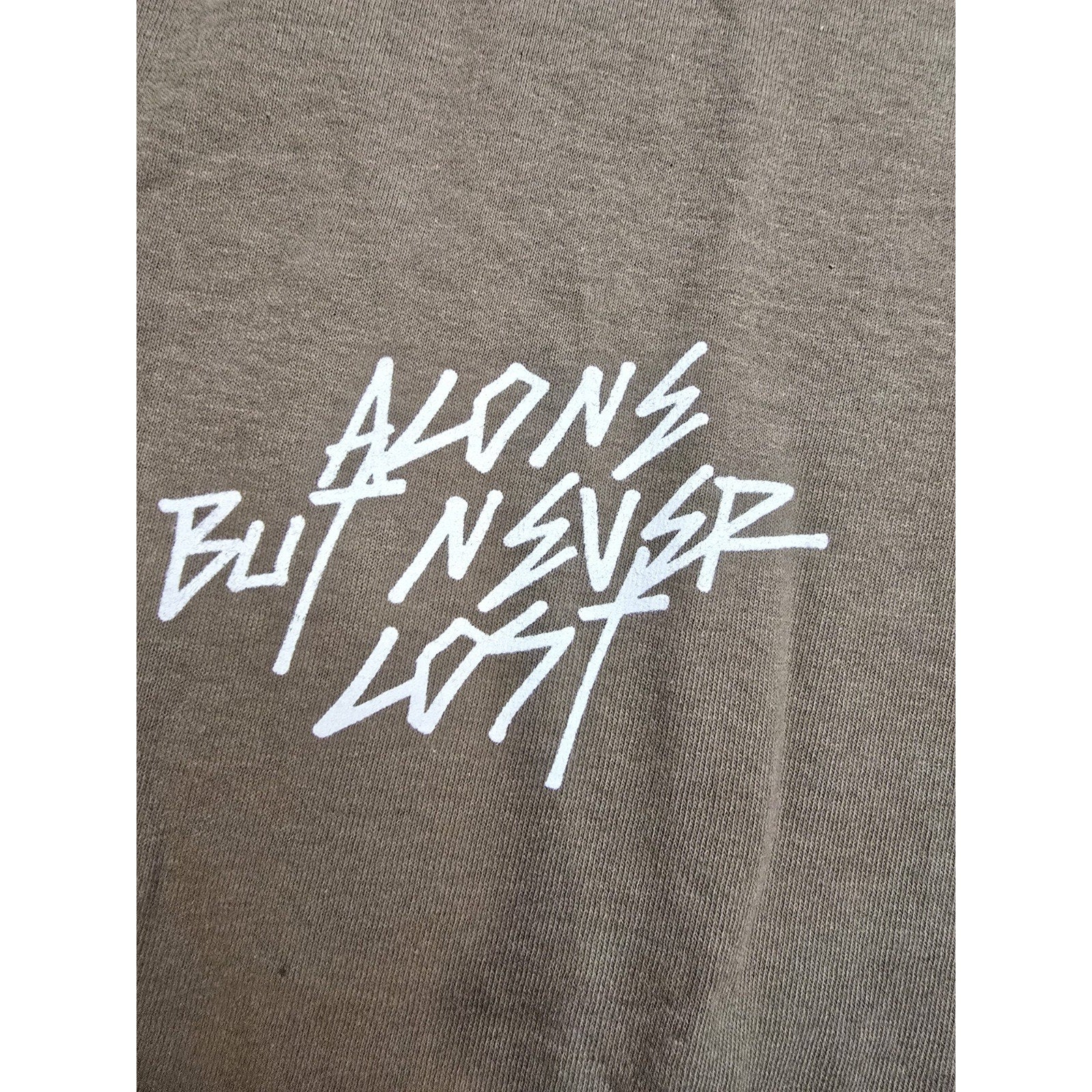 PacSun Natural State of Mind Floral Graphic T Shirt Brown Medium