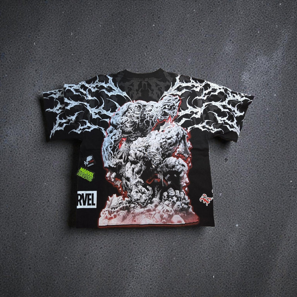 Civil Regime x Marvel Hulk Zombie 199X Oversized Tee Black Large NWT Sold Out