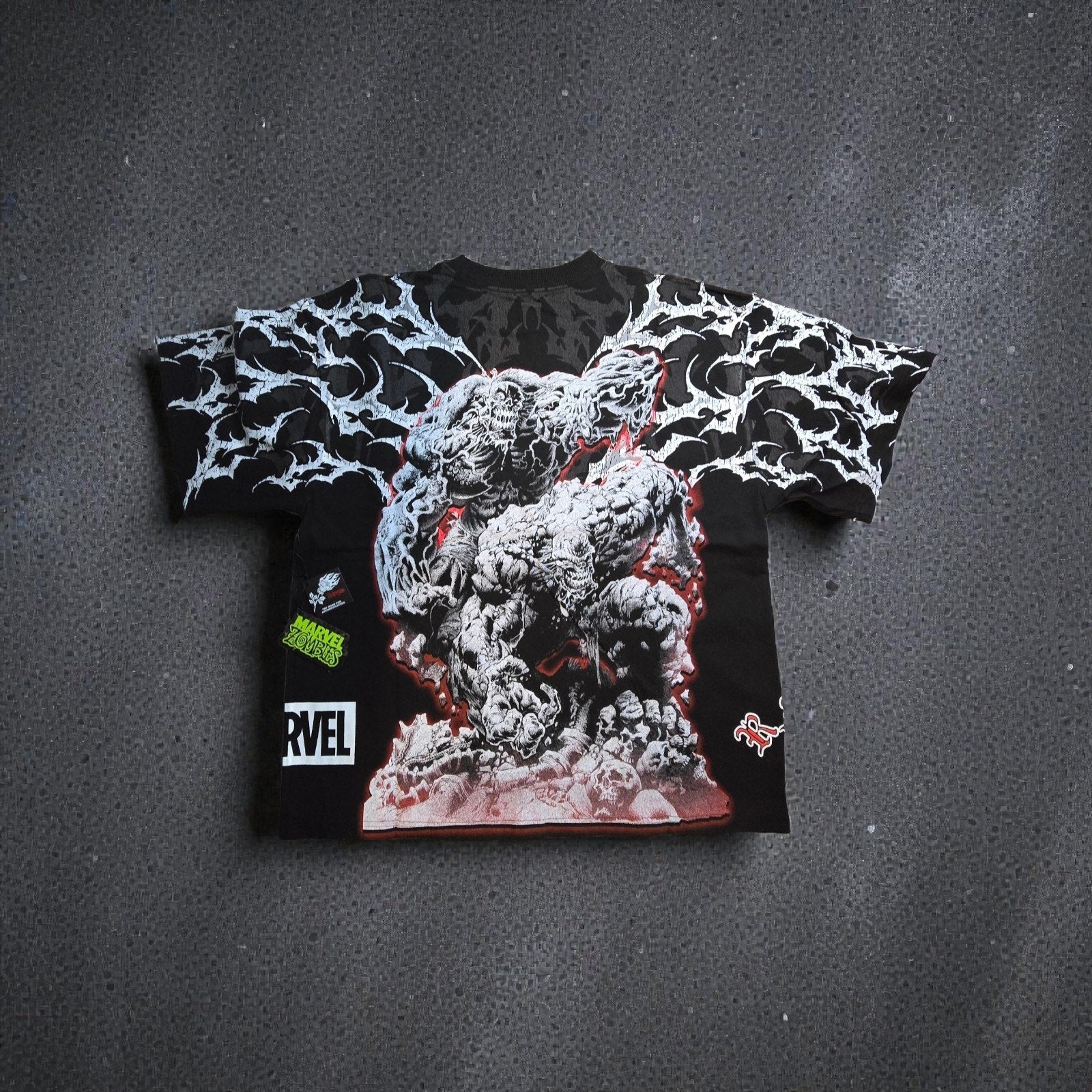 Civil Regime x Marvel Hulk Zombie 199X Oversized Tee Black Large NWT Sold Out