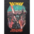 DC Batman Catwoman Graphic T-Shirt Mens Medium Black Gotham City Tee
