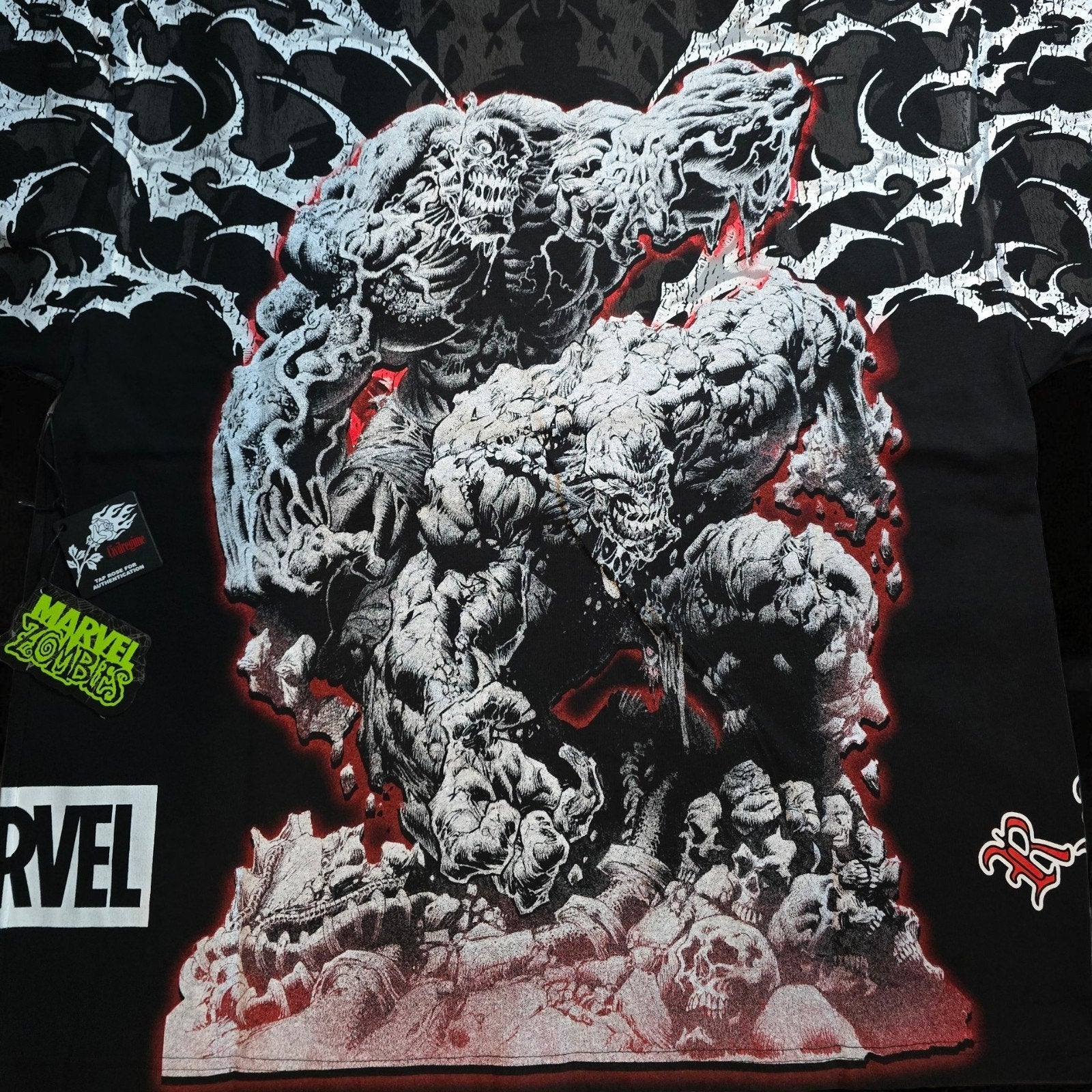 Civil Regime x Marvel Hulk Zombie 199X Oversized Tee Black Large NWT Sold Out