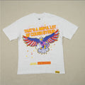 AWFUL LOT OF COUGH SYRUP Eagle Graphic Cotton T-Shirt White Crew Neck Men S