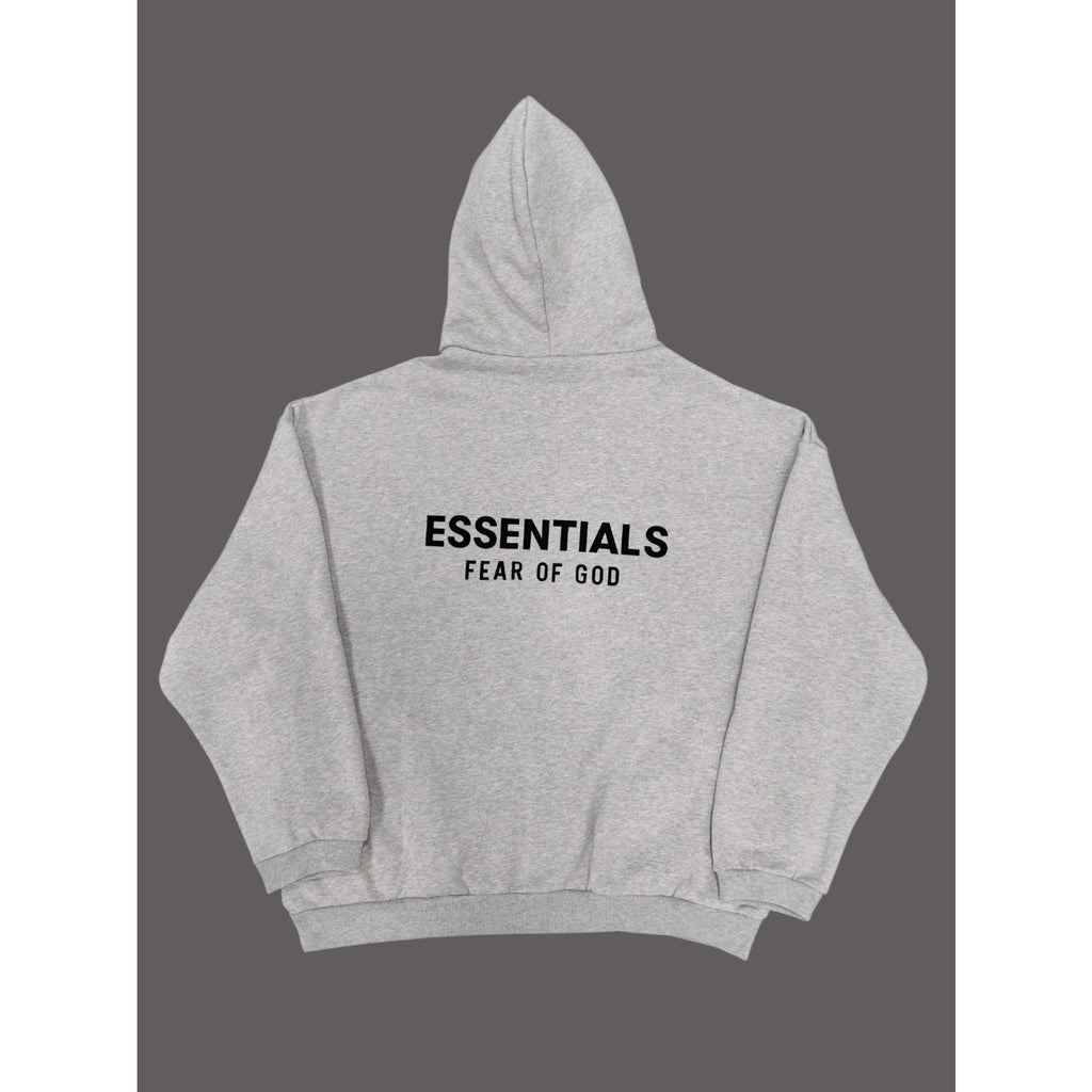 Fear of God Essentials Graphic Hoodie Light Heather Oatmeal Men's L Pullover