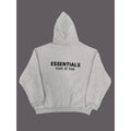 Fear of God Essentials Graphic Hoodie Light Heather Oatmeal Men's L Pullover