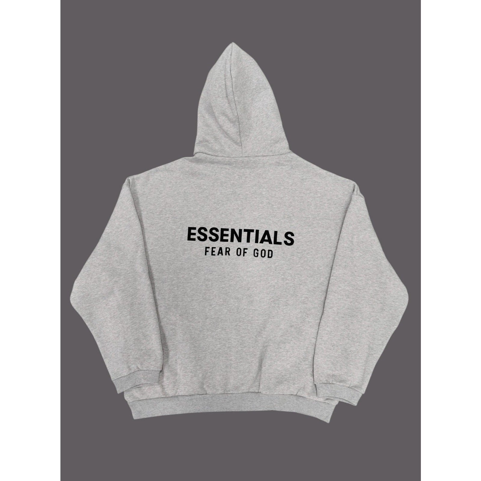 Fear of God Essentials Graphic Hoodie Light Heather Oatmeal Men's L Pullover