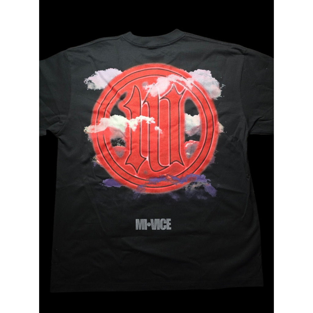 MI VICE by Evil Vice Angel Graphic Cotton T-Shirt Black Crew Neck Men XL