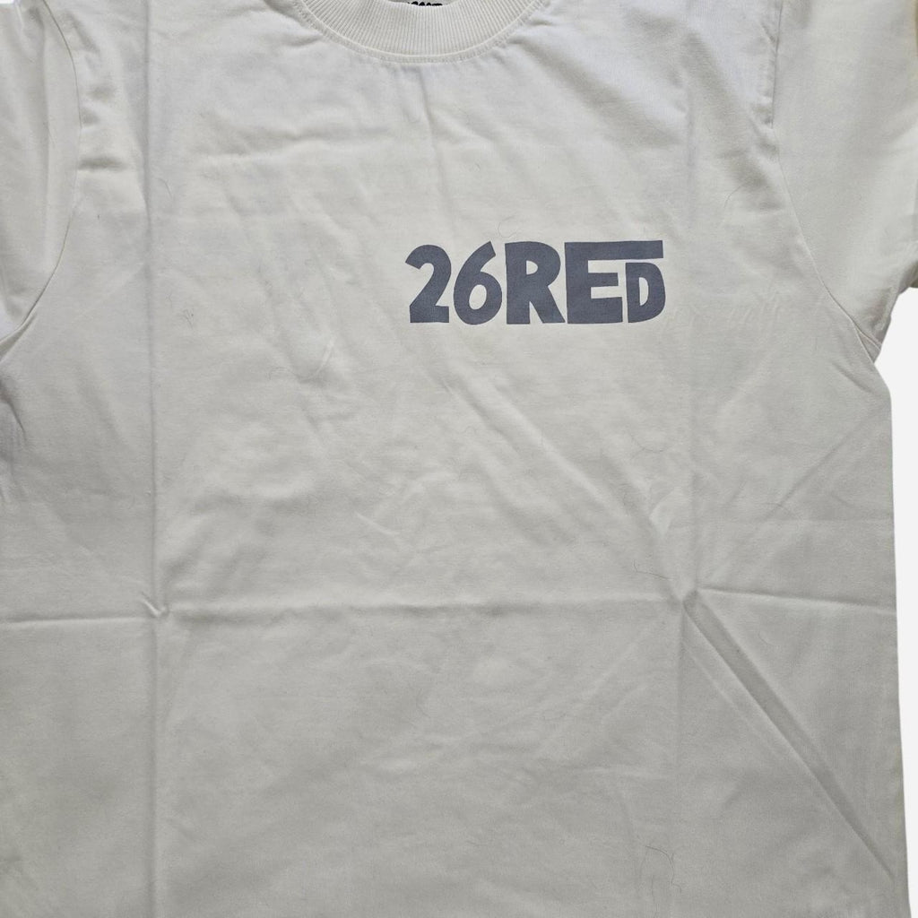 26Red Twenty six red graphic print