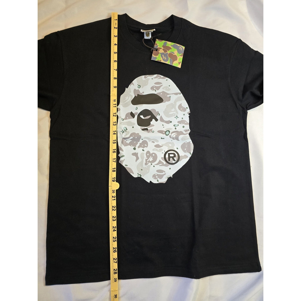 A Bathing Ape BAPE Style Graphic T Shirt Men's Size Large Black NWT Short Sleeve