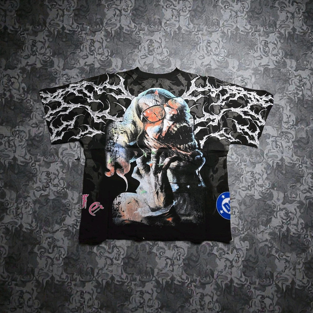 Civil Regime x DC Harley Quinn Tee Med NWT Sold Out Dead Laugh side x side 199X
