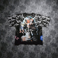 Civil Regime x DC Harley Quinn Tee Med NWT Sold Out Dead Laugh side x side 199X
