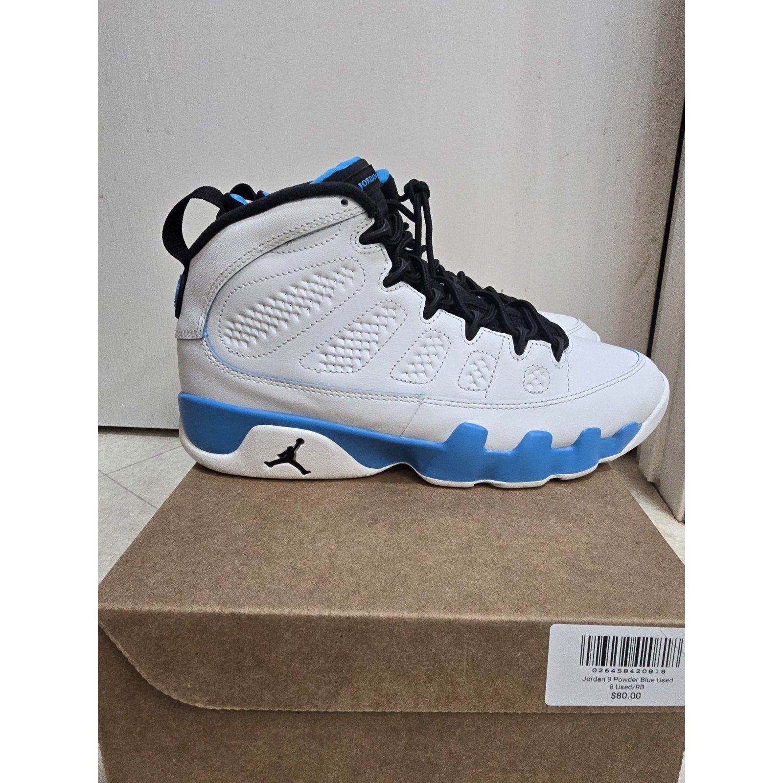 Jordan Air Jordan 9 Powder Blue Sneaker White Black Blue 2024 FQ8992-101