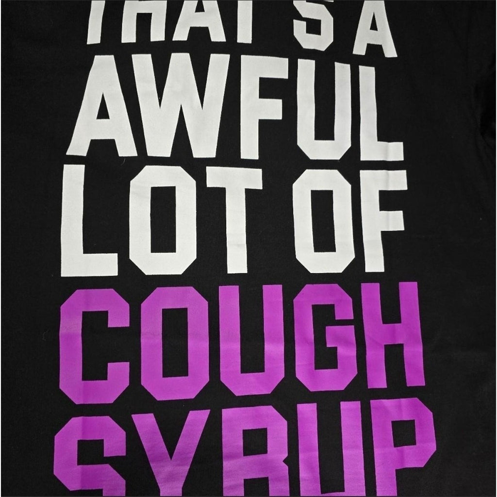 Desto Dubb That's a Awful Lot of Cough Syrup Heartbreaker Tee Black Men Med NWOT