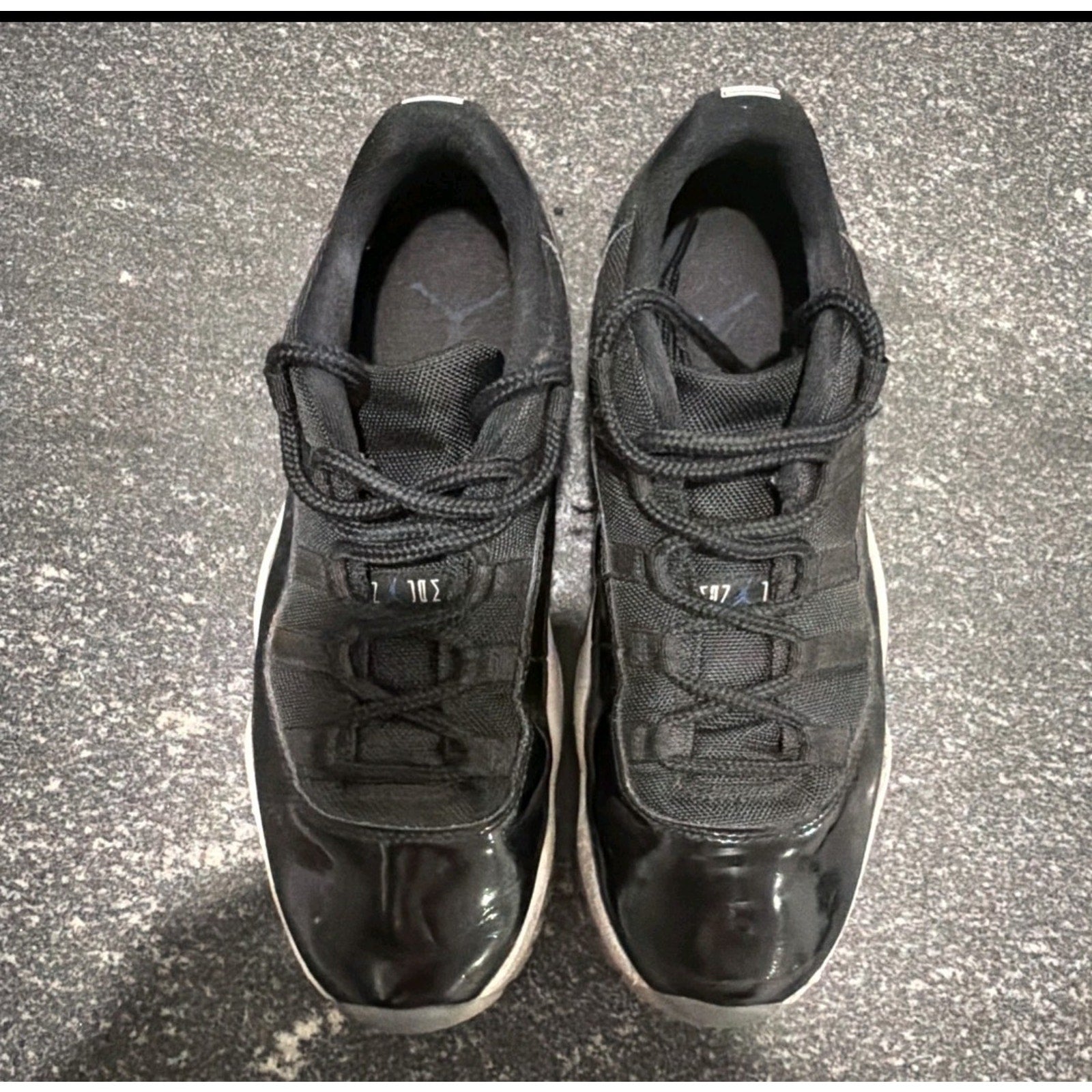 Nike Air Jordan 11 Retro Low Space Jam Size 9.5 Black Concord Used No Box