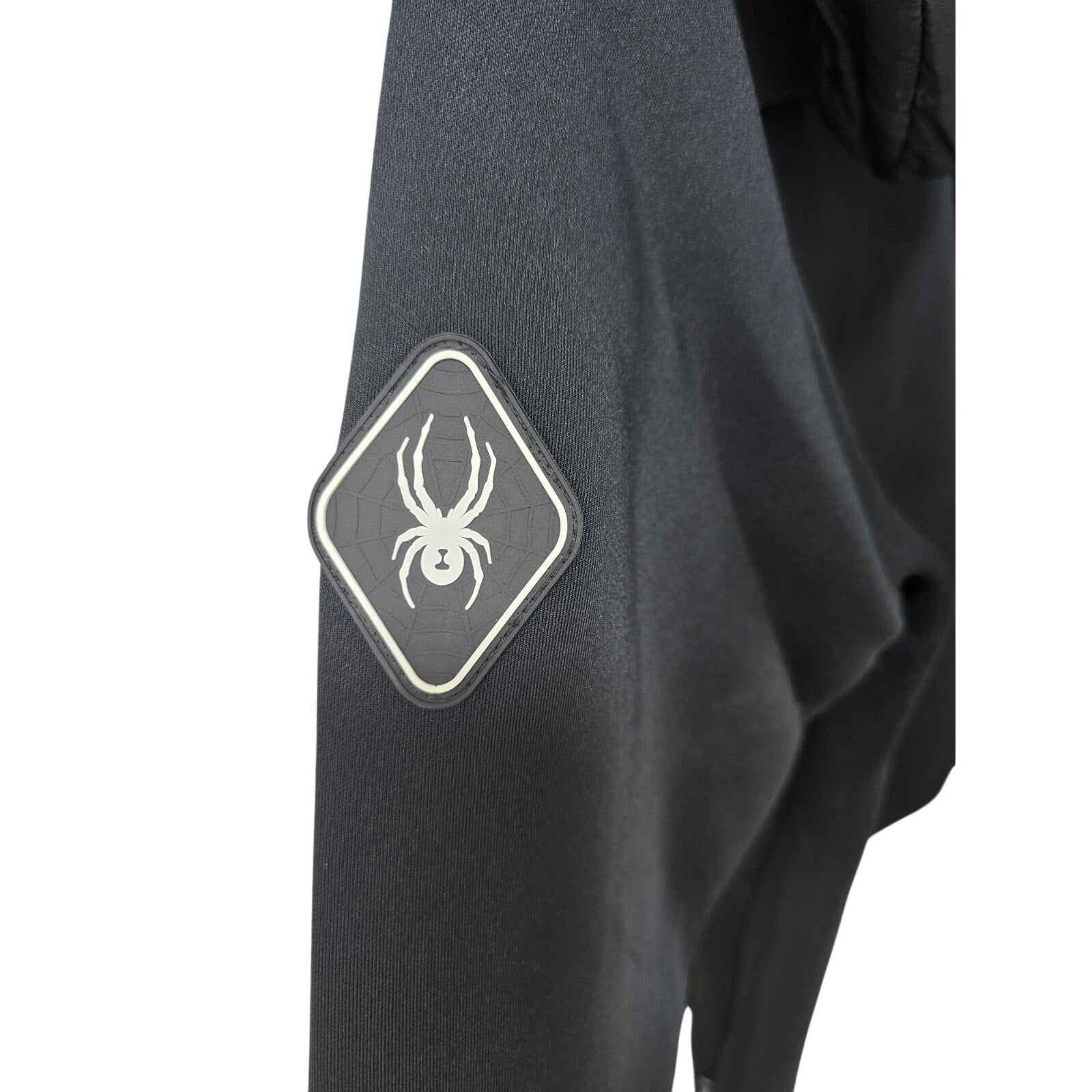 Spyder Men's Wind Resistant Black Jacket S Zipped Pockets Casual Full Zip