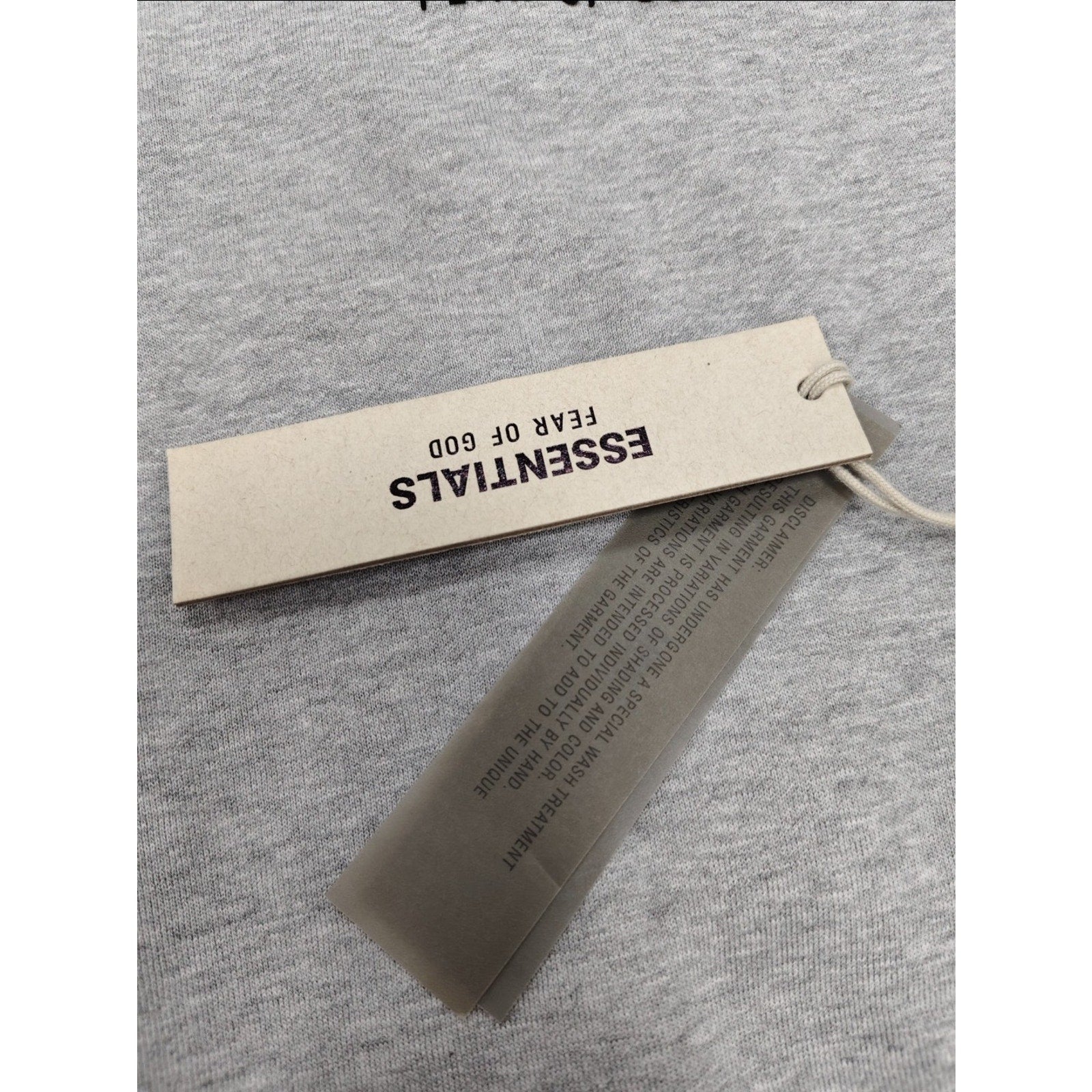Fear of God Essentials Graphic Hoodie Light Heather Oatmeal Men's L Pullover