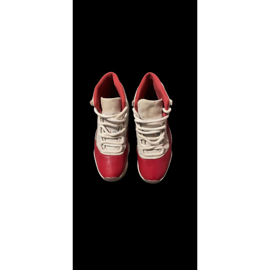 Jordan Air Jordan 11 Red/White High Top Athletic Basketball Sneakers