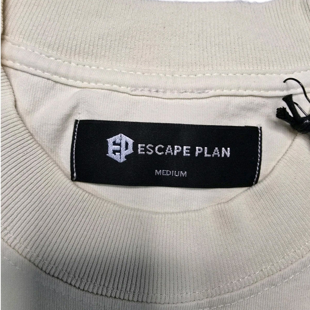 Escape Plan Freedom Graphic Tee Cream NWT Medium $160 Retail Car Palm Trees