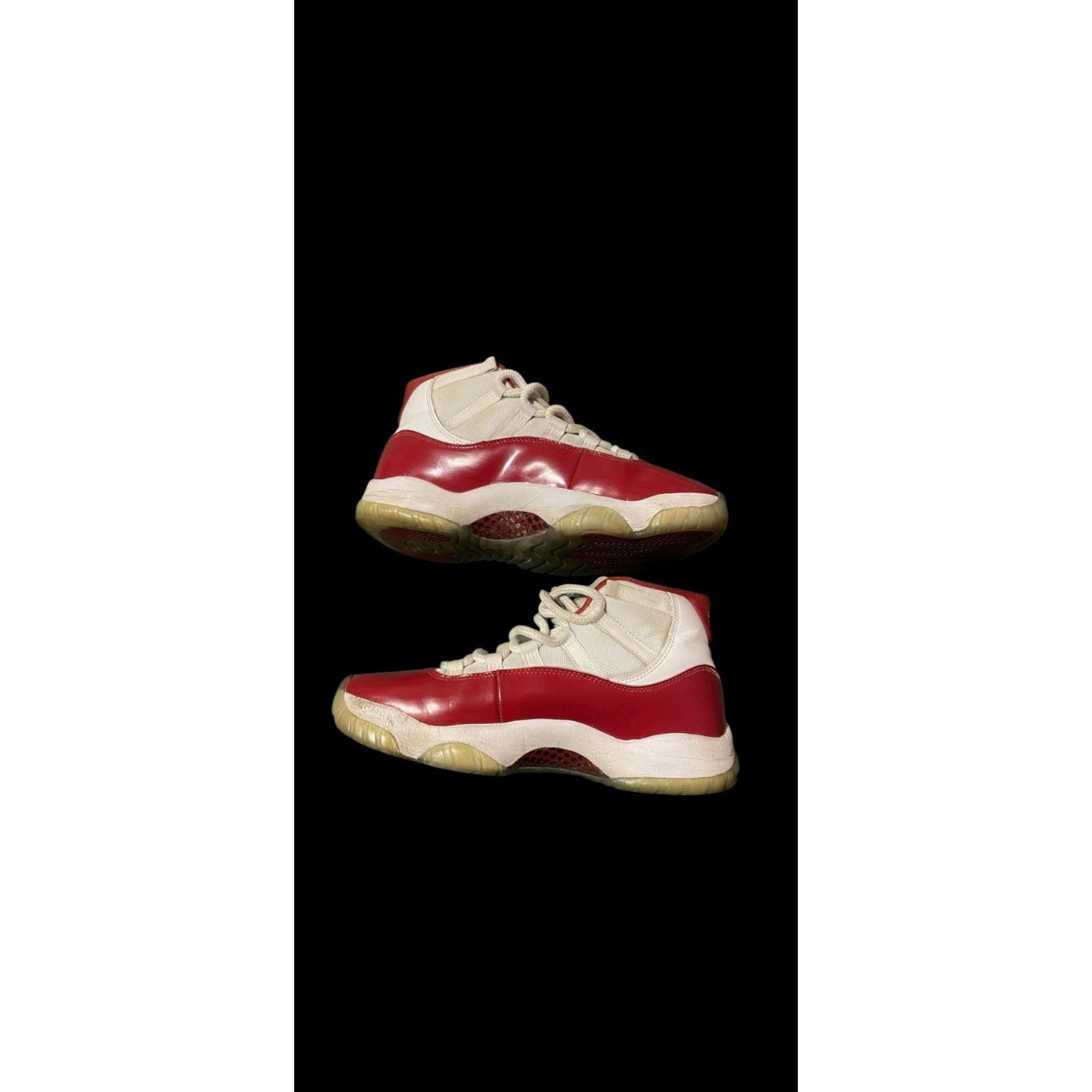 Jordan Air Jordan 11 Red/White High Top Athletic Basketball Sneakers