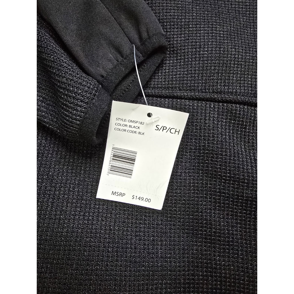 Spyder Men's Wind Resistant Black Hooded Jacket S/P/CH Full Zip