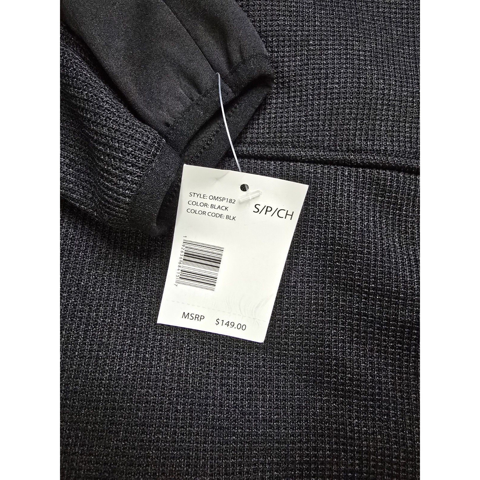 Spyder Men's Wind Resistant Black Hooded Jacket S/P/CH Full Zip