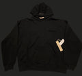Essentials Fear of God Men's Black Pullover Hoodie Relaxed Fit Fleece Size Large