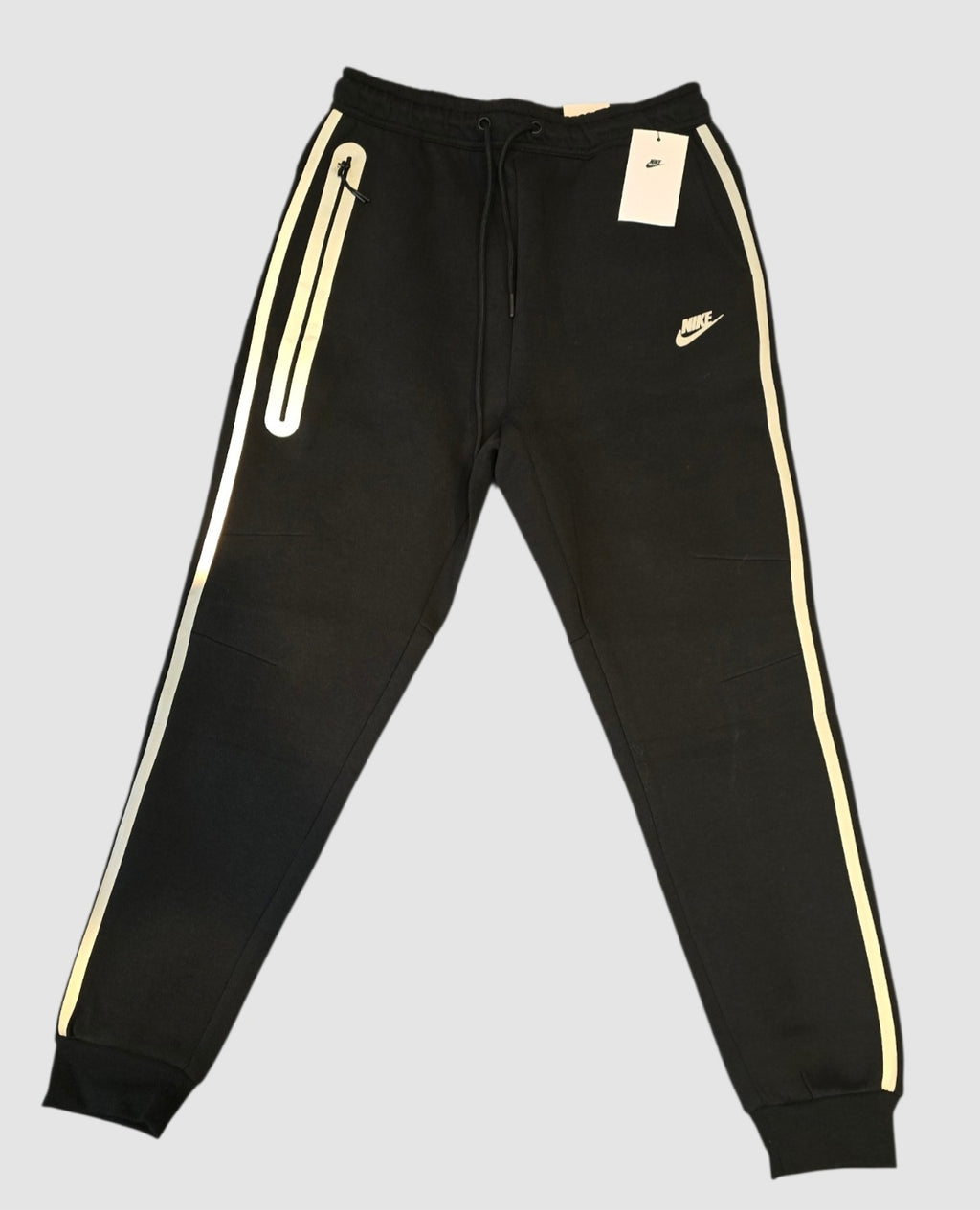 Nike Tech Windrunner Men’s 2-Piece Tracksuit Set Large Black Full Zip Hooded Pockets